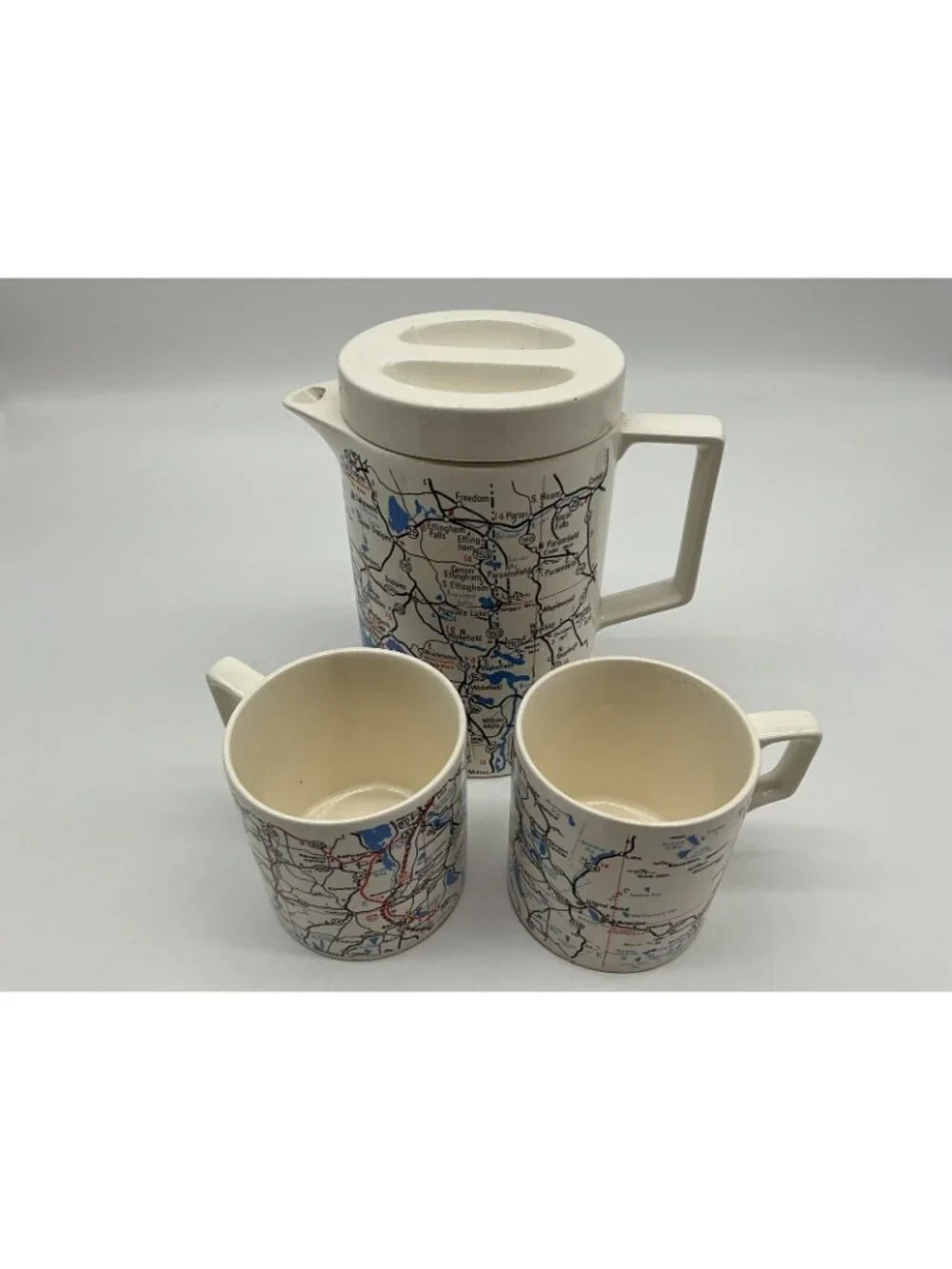 Turnpike 5 Pc Electric Hot Drink Set MCM Collectible From National Silver Co.